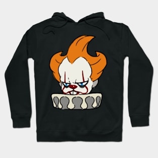 horror5-bloody clown NO.5png Hoodie